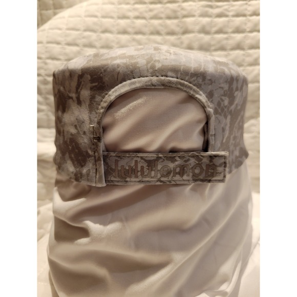 Lululemon Fast Free Run Hat Lightweight Grey Camo Adjustable Strap Neutral Sport - Picture 5 of 8